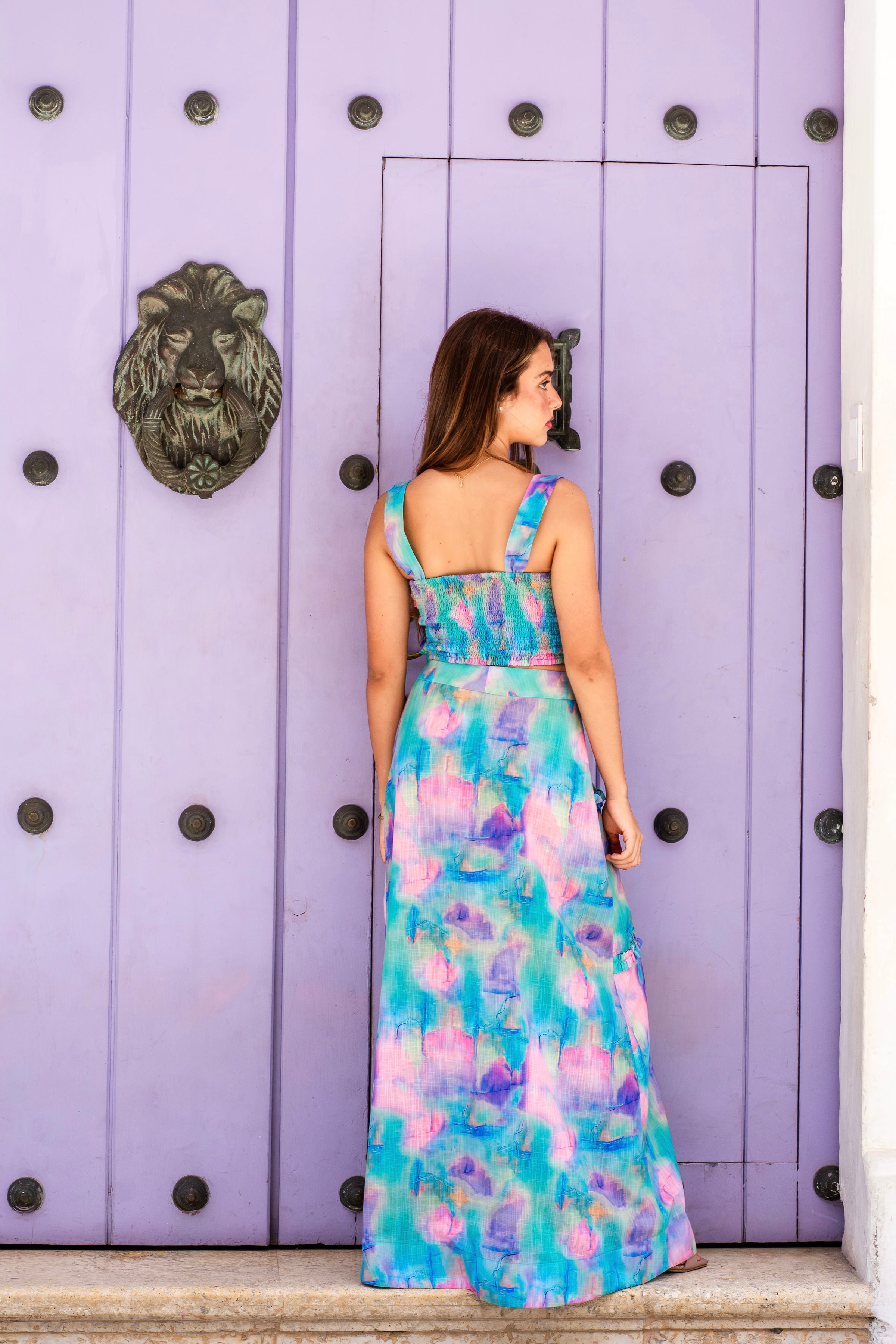 FALDA RUFFLE COLOR DANCER