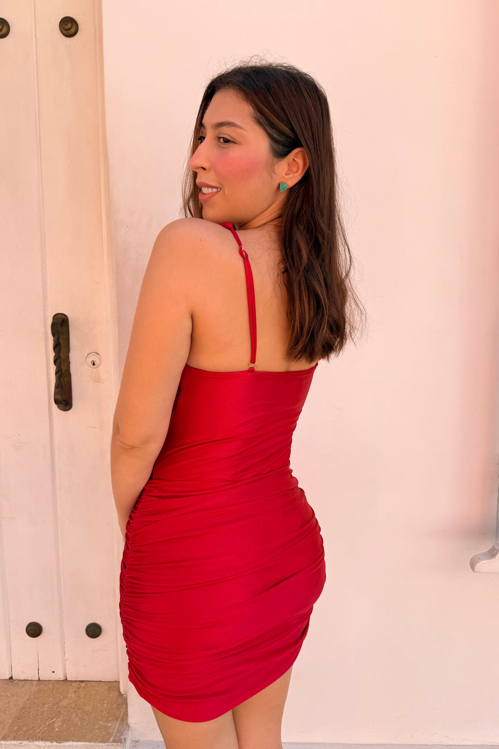 FALDA CHERRY RED