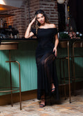VESTIDO NEGRO MESH