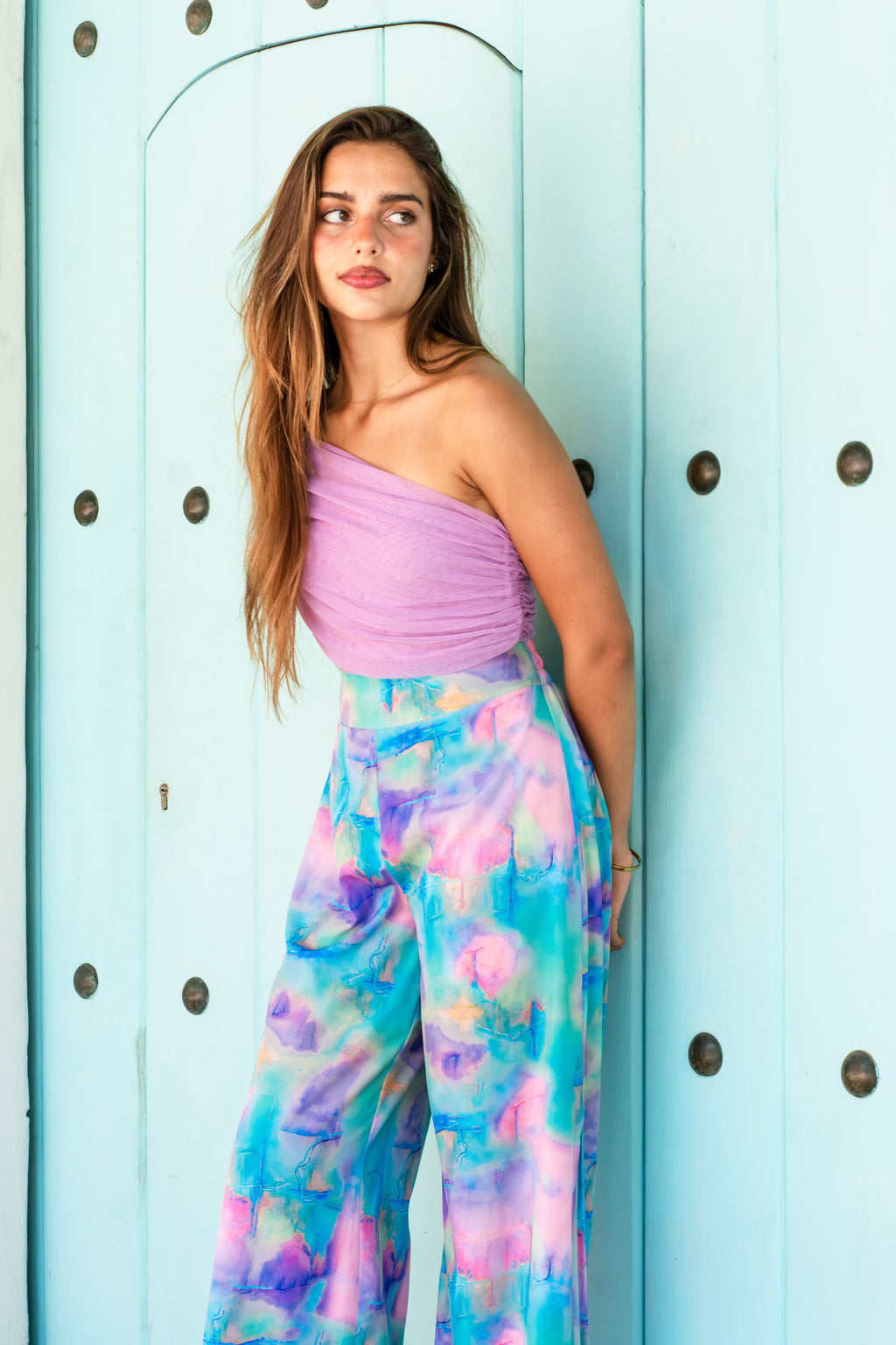 TOP MESH COLOR DANCER