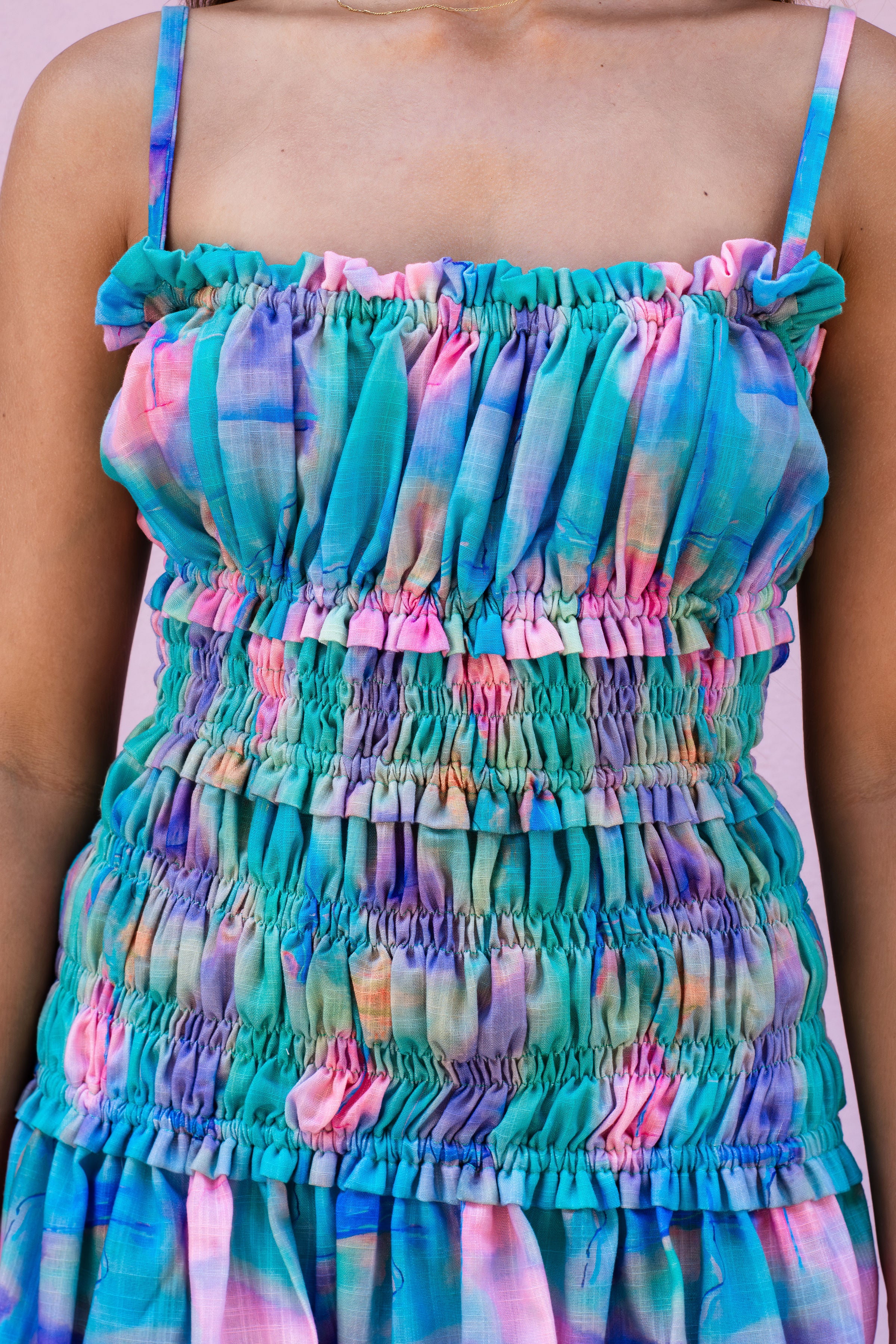 VESTIDO WAFFLE COLOR DANCER