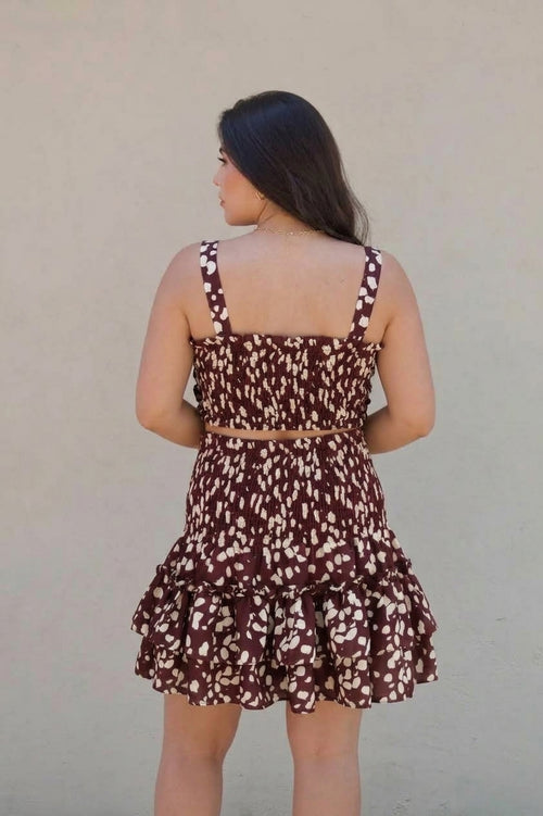 BLUSA RUFFLE BAMBI BURGUNDY